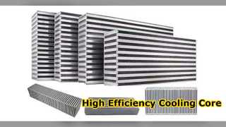 High Efficiency Aluminum Plate Fin Cooler Core Assembly